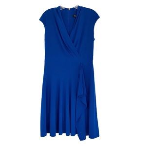 DKNY Royal Blue Cap Sleeve Dress Size 6
